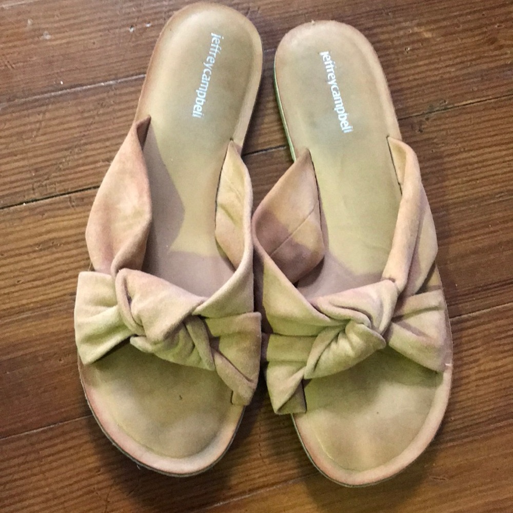 Jeffery Campbell zocalo blush slide size 9
